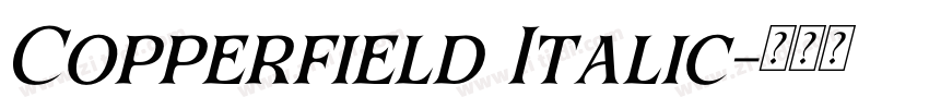 Copperfield Italic字体转换
